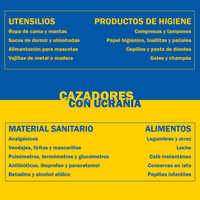 Cazadores con Ucrania material